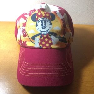 Disney Cruise Line Mini Mouse Adjustable Clasp Cap Hat Size YOUTH EUC Dad Hat